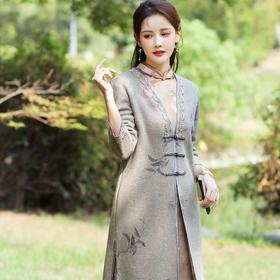 显瘦长款旗袍妮子外套QMR