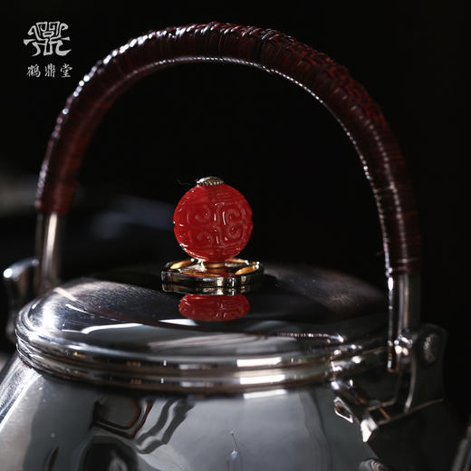 鹤鼎堂银壶闻天系列载飞汤沸錾刻喜鹊登枝（银色）（缺货） 商品图4