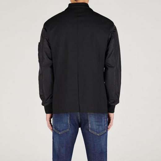DSQUARED2 男士混纺羊毛休闲外套 黑色 S74BN1264 S40320 900 商品图1