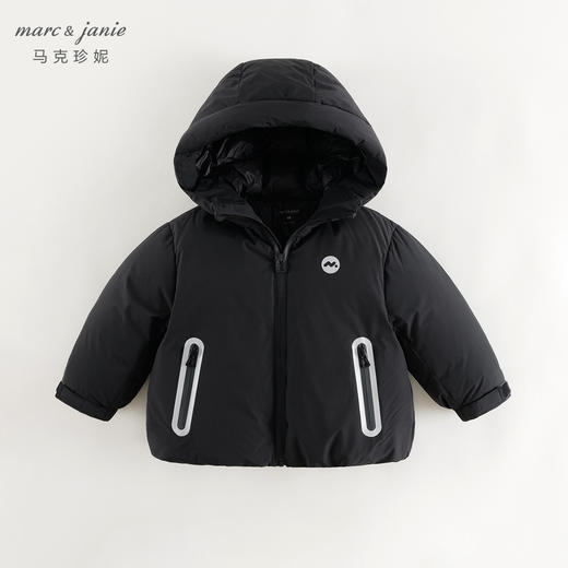 马克珍妮男童潮酷三防保暖羽绒服儿童羽绒服2024年冬装新款241590 商品图3