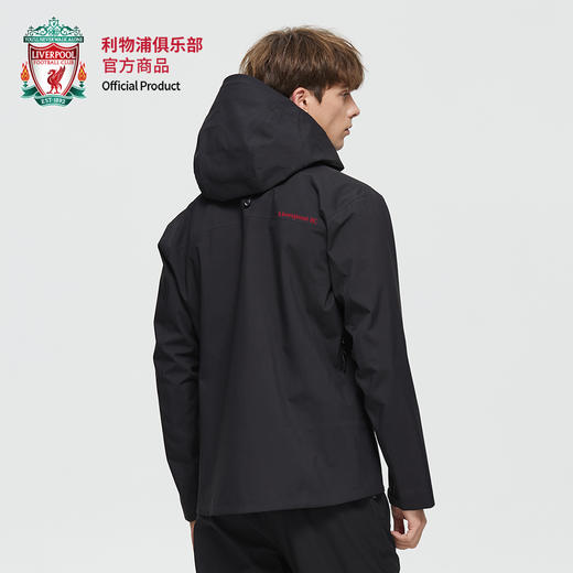 【官方正版】利物浦俱乐部 | 黑色防水防风印花运动冲锋衣 商品图4