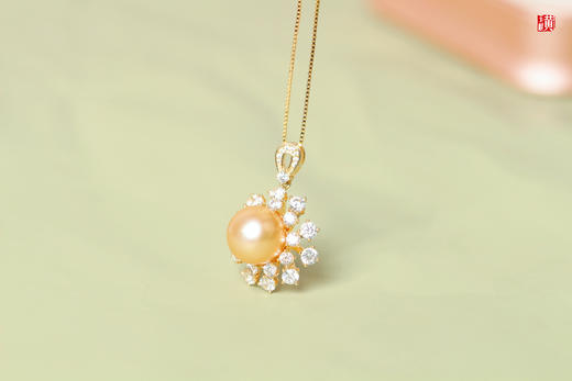 【冬日来信】南洋金珍珠吊坠 商品图2