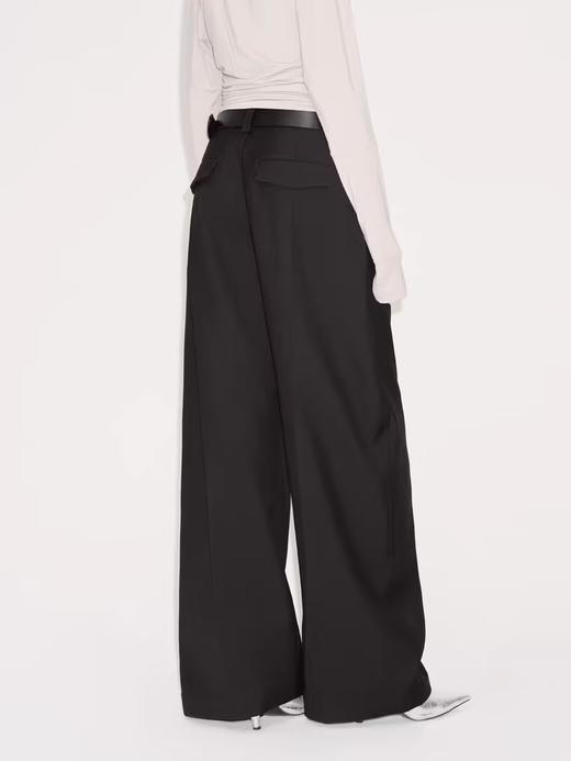 出逃赤岗西/24AWK111/黑色弯刀西装裤 商品图3