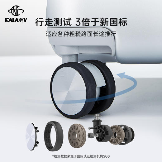 【李晨nic联名陨石箱】卡拉羊纯PC大深舱魔方体行李箱防刮CX8126 商品图3