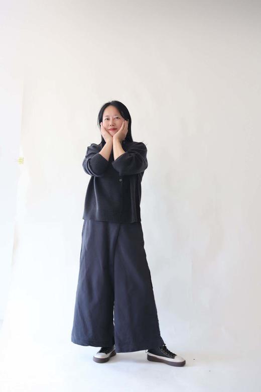 米马推荐 贴身不扎30.2%羊绒 别致偏门襟开衫 商品图4