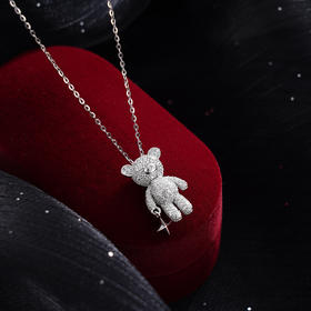 子佩集S925银【童心熊】套链【XL020501】纯银时尚项链2410