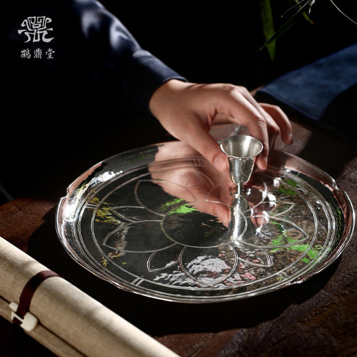 鹤鼎堂闻天系列泉源壶承镜面（银色）（缺货） 商品图1