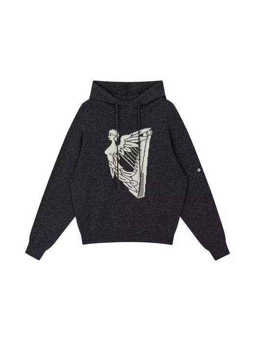 FMACM/ZZS2413/复古印花连帽套头毛衣 商品图4