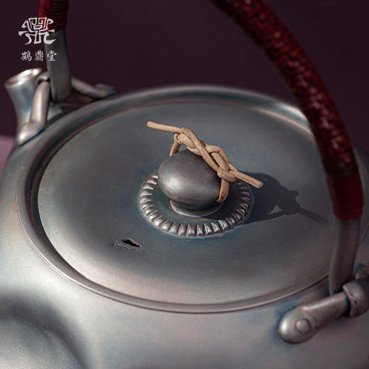 鹤鼎堂银壶闻天系列崧高汤沸大锤目纹（灰青）（缺货） 商品图4