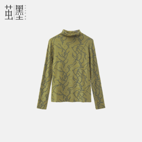 茧墨 国风刺绣提花德绒保暖上衣