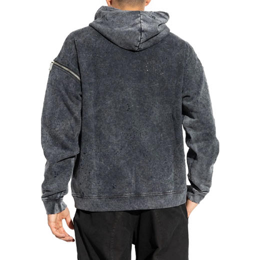 DSQUARED2 男士字母徽标棉质连帽卫衣 灰色 S74GU0802 S25030 814 商品图2