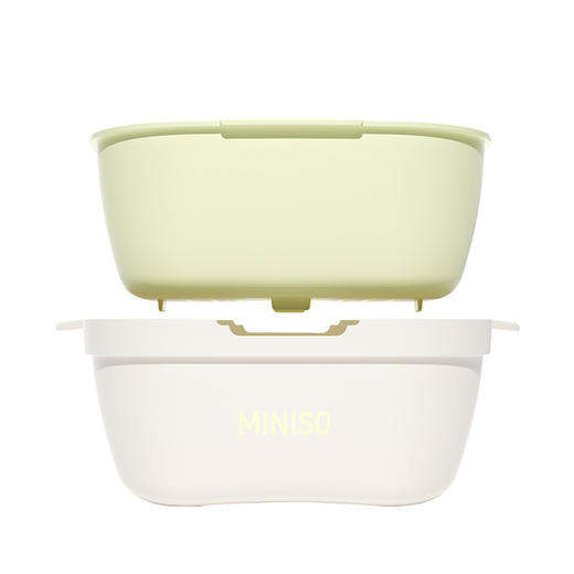 MINISO清风系列 双层沥水收纳篮四件套 商品图2