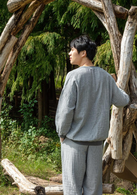 宜色家四层纱卫衣款家居服 商品图5