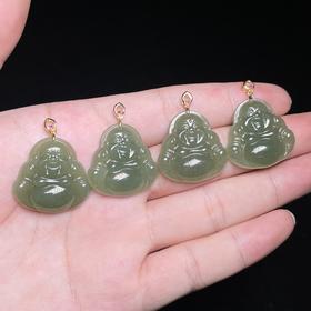 菲菲珠宝好*S925和田玉吊坠-佛公约25mm-多样性发一