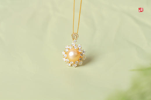 【冬日来信】南洋金珍珠吊坠 商品图1
