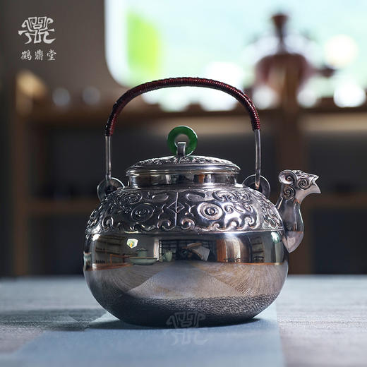 鹤鼎堂银壶闻天系列藏六兽首汤沸（缺货） 商品图0