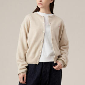 DANTON CREW NECK CARDIGAN 女装羊羔毛针织开衫