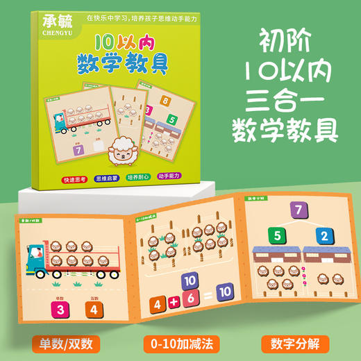 【加减法神器！磁力十格阵教具】数字启蒙儿童算数分解学习20以内幼儿园 商品图7