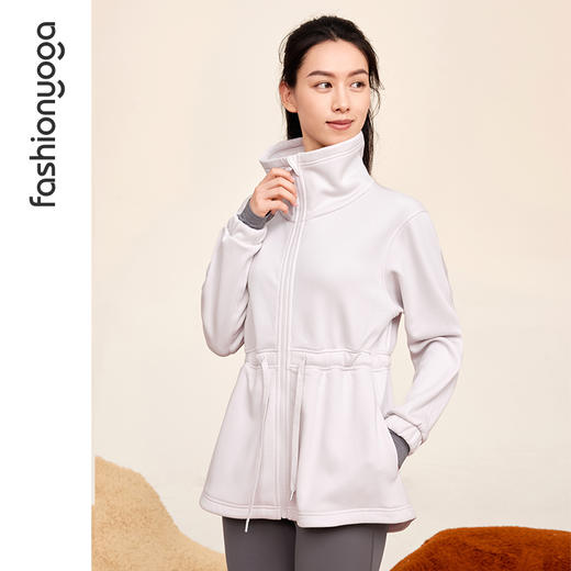 F14876加绒中长款休闲外套 商品图7