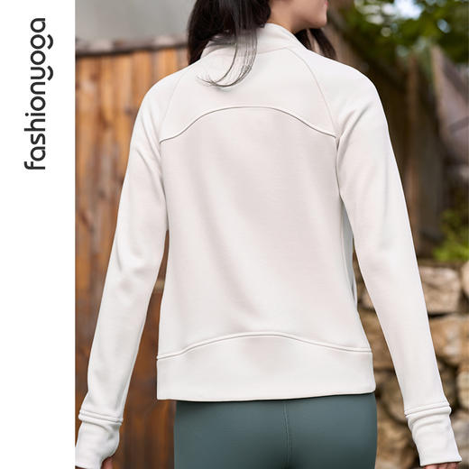 F14875收腰修身绒感外套 商品图8