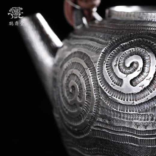 鹤鼎堂银壶闻天系列敬明螺旋纹汤沸（小）（缺货） 商品图3