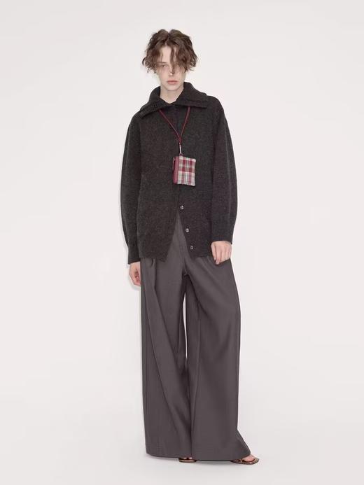 出逃赤岗西/CT0008/翻领纽扣针织开衫 商品图2