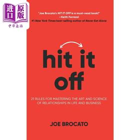 【中商原版】一拍即合 掌握人际关系的21条规则 英文原版 Hit It Off 21 Rules for Mastering the Art Joe Brocato