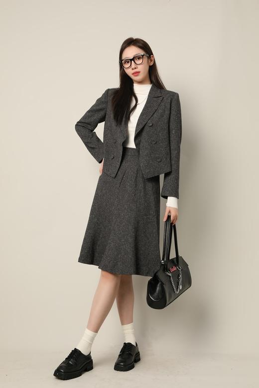 Le Malene 灰色简约时髦百搭西装半裙套装 17211 商品图2