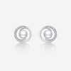 周六福耳钉女淡水珍珠几何耳饰S925银优雅甜美时尚送女友生日礼物 商品缩略图2