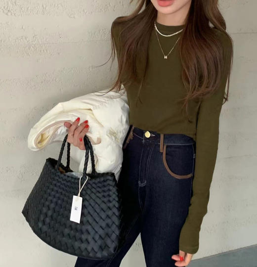 代工厂出！质感敲赞的拉夫莱塞尔+棉螺纹打底衫 商品图8