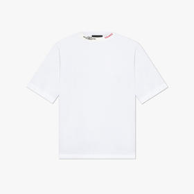 DSQUARED2 女士徽标贴花棉质圆领短袖T恤 白色 S72GD0561 D20020 100