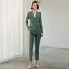 IWY/绿色垫肩西装外套设计感小众高级感西服长袖职业装通勤ol正装CP1522 商品缩略图1