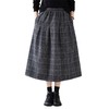 GYH 3731复古重工色织格纹半身裙中长款格子裙 商品缩略图4