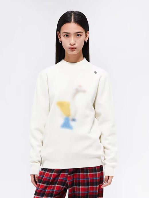 FMACM/ZZS2418/ 充气鹅半高领保暖针织毛衣 商品图0