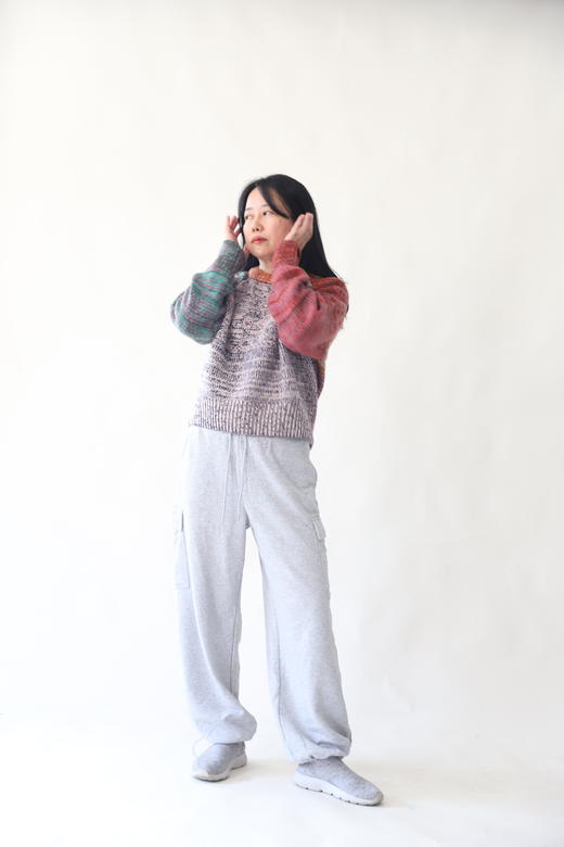 米马推荐 韩国定的每件都不一样 短款纯羊毛加粗针织衫 商品图1