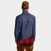 DSQUARED2 男士红黑格子印花牛仔长袖衬衫 蓝色 S74DM0850 S30341 470 商品缩略图2