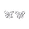 卡蒂罗/KADER 光影蝴蝶耳钉 在逃公主原创设计立体镂空满镶宝石养耳洞 闪耀璀璨闪闪蝶舞耳饰 925银 礼品礼盒 商品缩略图0