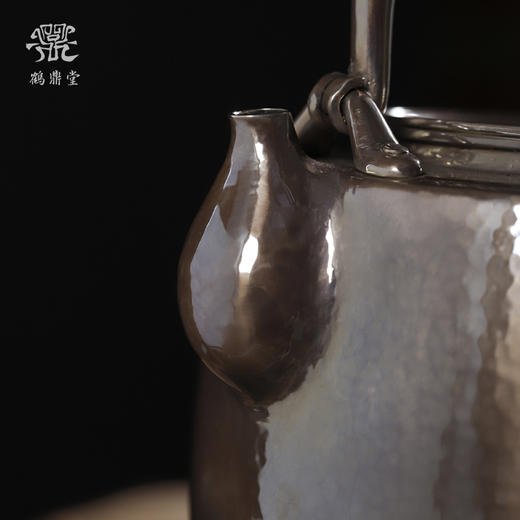 鹤鼎堂银壶闻天系列终南槌目纹汤沸（紫皮）（缺货） 商品图3