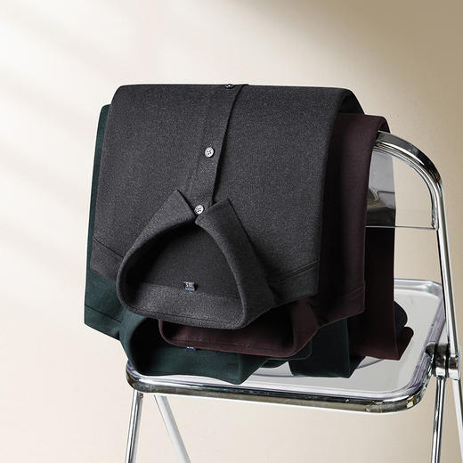 【新款DM】大依优型大码磨毛长袖衬衫男宽松加肥加大码男士休闲商务衬衣上衣胖子 商品图13