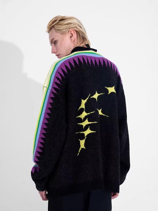 FMACM/ZZS2250/光源渐变撞色设计感针织开衫外套 商品图1