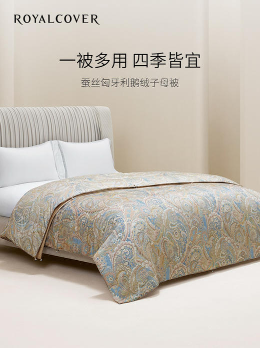 【ROYALCOVER】罗卡芙二合一子母被桑蚕丝匈牙利鹅绒子母被 兰特森林 商品图0