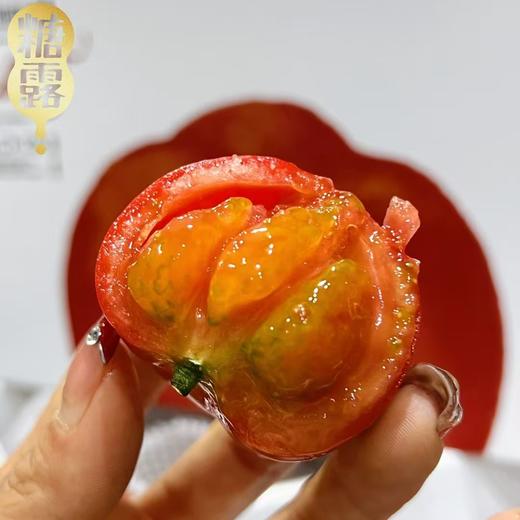 酸甜美味 | 【糖露西红柿番茄🍅】✅外表红黄绿相间，个头不大还有绿肩，看着憨憨的🤩像水果一样好吃，香甜的绿芯番茄，肉厚皮脆，种籽饱满，晶莹透绿，惹人喜爱 商品图2