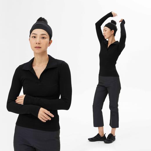 oneup翻领修身长袖T恤 商品图2