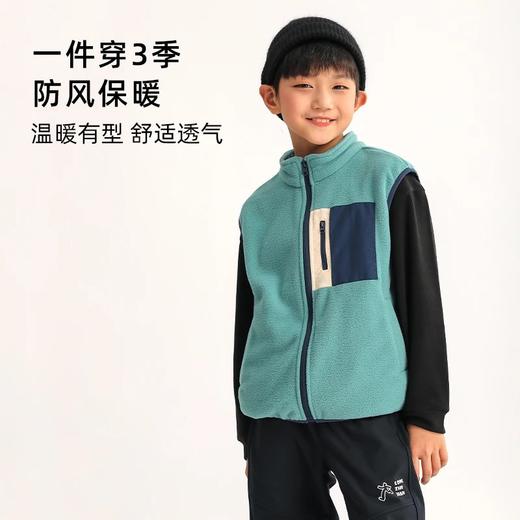 龙之涵 亲子款摇粒绒马甲 上衣 肌底衣 长袖衫合集 抗静电 婴幼儿A类标准 商品图3