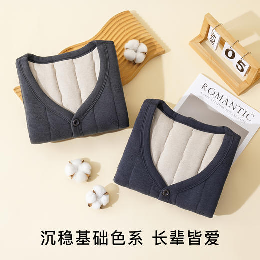 【100%绵羊毛填充】530g三层加厚中老年男士保暖马甲背心男士衔缝马甲 商品图6