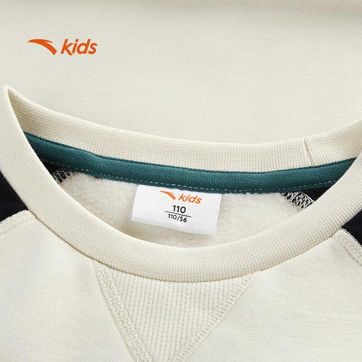 安踏儿童卫衣小童*套头衫2024冬男童宝宝圆领加绒卫衣352449757 商品图6