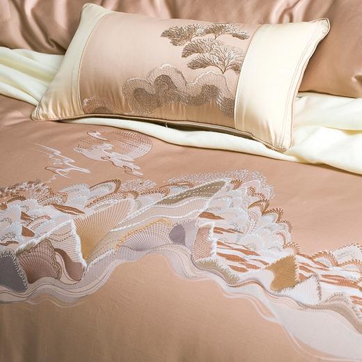 【春上新】10楼 富安娜素绣床单四件 -新疆长绒棉+新疆棉磨毛 丹霞似锦 吊牌价3980元 活动价1699元 商品图3