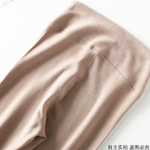 真德绒✓ 5A抑菌 A类面料！打底裤，360g重磅新款双面德绒竖条高腰裤 无痕弹力修身  随心裁打底裤，卡码可拍大，更舒服！ 商品图3