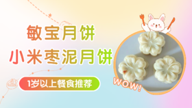 1岁以上：敏宝月饼丨小米枣泥月饼