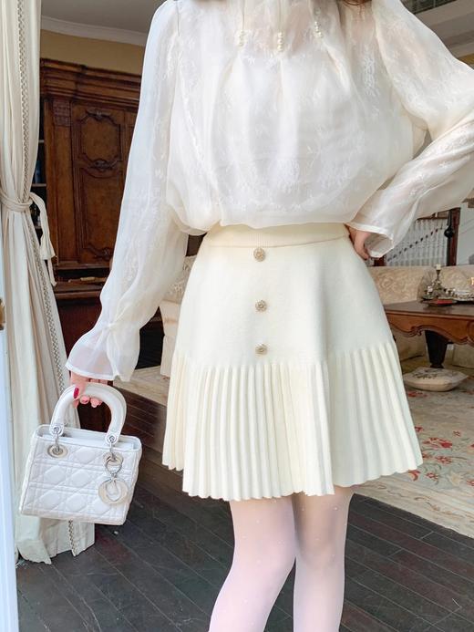 张心子【冬日恋歌 】气质蕾丝小衫 U2410013 商品图5